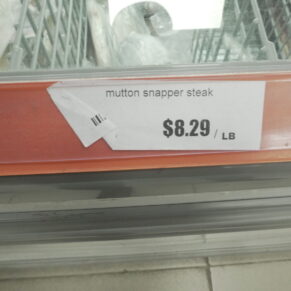 Mutton Snapper Steak